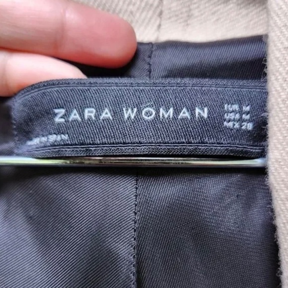 ZARA Plaid Fringe Coat - Picture 4 of 6